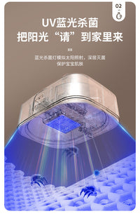 110v伏220v折叠烘干机家用小婴儿烘衣服杀菌旅行便携式干衣机室内