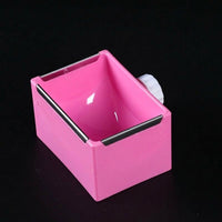 Stainless Steel Dog Bowl with Removable Stainless Bowl, Budgie Feeders for Cages, Large Square Stainless Steel Dog Bowl for Crate and Hutch