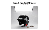 Retro Half Helmet All Season Use Retro Unisex Impact-Resistant Gear for Street Riding, City Commuting