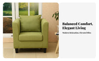 space-saving Design Upholstered 2-Seater Comfortable Upholstered Loveseat Removable and cleanable Cover Sofa high-resilience Foam padding for Business Owners, Apartment Dwellers, Coffee Shop, Small Spaces, Hotel Lobby, Reception Area