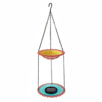 Easy to Hang Hummingbird Water Fountain Decorative Cascading Bird Fountain Lightweight Hanging Bird Bath Weather Resistant for Garden, Outdoor, Patio