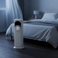 Cooling Column Fan with Heater Oscillating Floor Standing Fan Digital Quiet for Bedroom, Living Room, Apartment