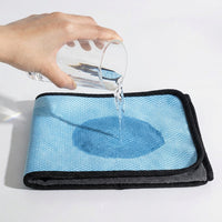 Double-Sided Fish Scale Microfibre Cloth, High Absorbency Cleaning Cloths for Glass and Dishes, Quick-Dry, 30x40cm 3 Pack