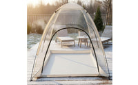 Transparent PVC Tent Windproof Foldable Transparent Canopy Portable Outdoor Shelter for Garden