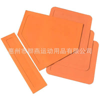 Rubber Baseball Home Plate Set of 5 Pieces with Pitcher Plate
