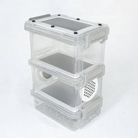 Multi-Layer Breadworm Breeding Box Ventilated Mealworm Breeding Box Compact Small for Desktop, Bedroom