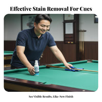 Billiard Cue Shaft Cleaner Stain Removal Billiards Shaft Care Lotion Crack Avoidance Athletic Gear Accessory for Practice Time, Game Room