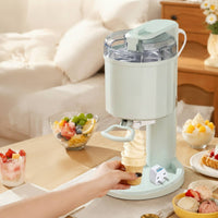 Soft Serve Ice Cream Machine with Dispenser 1000ml Ice Cream Maker Swirled Appliance Automatic for Families