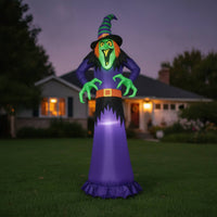 Giant Halloween Inflatable Witch Tall Witch Inflatable Spooky