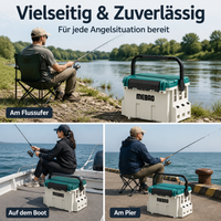 MB-700 Fishing Tackle Box, Robust Sorting Box for Anglers, Water-Resistant Tackle Case, 25-32L Capacity