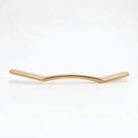 Curved Brass Massage Stick Polished Massage Stick with Acupoint Chart Smooth Lymphatic Drainage Massager Long-Lasting for Masseuses, Home, Spa