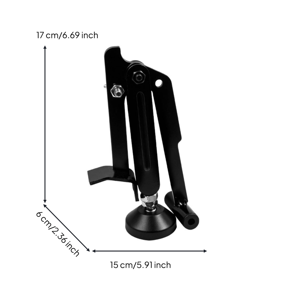Single-Arm Motorcycle Stand Foldable Portable Wheel Stand Lift Jack Compact for Garage