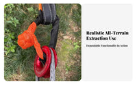 High Strength Soft Shackle strong Duty Soft Shackle Recovery Kit Wear Resistant hauling gear Lightweight for trail-road vehicle operators, lorry Owners, emergency Personnel, vehicle recovery systeming, recovery track Riding
