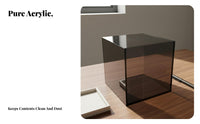 Acrylic Storage Box Colorful Design Acrylic Display Case Uncovered Top Organizer Space Saving Colored Display Cube Easy to Clean