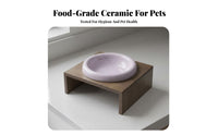 Long-Lasting Ceramic Pet Bowl Safe Material Round Food and Water Dish Easy to Clean for Cats, Kittens