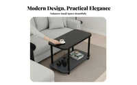 C-Shaped Rolling Table Modern Design Household Furniture With casters Sofa Tray for Apartment Residents, householders, Living Room, Small areas, Bedroom