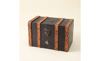 Wooden Box with Hinged Lid Compact Wood Storage Box Solid for Collectors, Desk, Photo Shoots