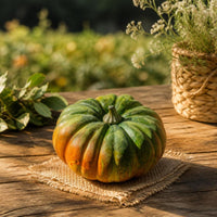 Pumpkin Prop Realistic Pumpkin with Stem Ribbed Decorative Foam Pumpkins for Autumn Display, Harvest Decor