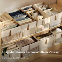 Compartmented Clothes Box Large Capacity Closet Organizer cleanable for Dorm Room