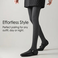 Thermal Leggings Women with Fleece Lined High Waist for Winter, Thick Insulated Tights for Autumn and Cold Weather, Breathable Viscose Blend