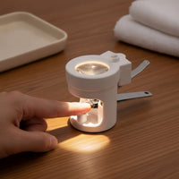 Detachable Nail Clippers with Magnifier and LED Light Compact Nail Clipper Magnifier Battery-Operated Portable for Visually Impaired