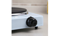 Adjustable Temperature Portable Electric Hot Plate All Cookware Compatible Single Burner Hot Plate Easy Clean Single Burner Electric Cooktop Heats Up Quickly & Evenly for Travelers, Students, Laboratory, Travel, Camping, Dorm Room