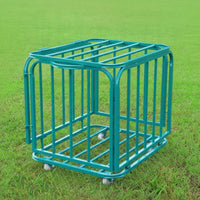 Ball Storage Cage Heavy-Duty Ball Cart with Wheels Portable for Schools