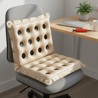 Inflatable Seat Pad Thickened PVC Square Inflatable Pad Perforated Inflatable Pad Breathable Seating Accessory Portable for Car