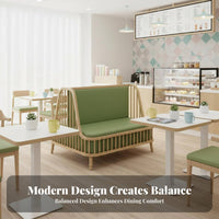 Wall-Side Design eatery Bench and Table Combo Space-Saving Bench-and-Table Combination Modern design Booth Seating Comfortable Cushioning for Restaurant Owners, Milk Tea Shop, Lounge Area