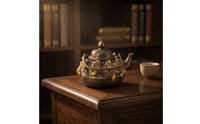 Teapot Ornament Metal Decorative Teapot Portable Collectible Ornament for Collectors