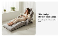 Adjustable Padded Recliner Foldable Design Floor Chair Multi-Position Space-Efficient Storage for Children