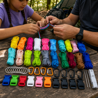 20-Color 7-Core Paracord for DIY Bracelets and Outdoor Tent Guy Lines