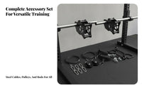 Squat Rack Linear Bearing Slider Multifunctional Weight Machine Slider Attachment Multi-Functional Strength Rack Glider Set for Home Gym Owners