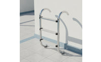 304 Stainless Steel Swimming Pool Ladder with Handrail Heavy Duty 3-Step Pool Ladder Easy to Install Hardware Long-Lasting