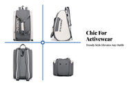 Structured Backpack-Style Paddle Bag Padded Pickleball Backpack Bag Carrying Handle Hanging Hook
