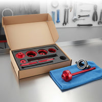 Multi Size Adapters Bike Frame Bottom Bracket Press Tool Hand Crank Handle Bottom Bracket Install Tool Anodized Aluminum Bottom Bracket Press Long-Lasting for Cyclists, Garage