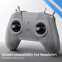 Dual-centerCenter Throttle FPV Drone Simulator Controller US-Style Layout Drone Simulator Controller Textured Grip Computer Accessory Portable