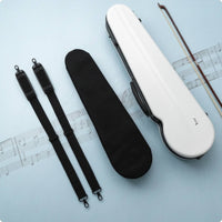 Violin Case Hard Shell Violin Case with Shoulder Straps Carbon Fiber for Violinists, Students, Lessons, Rehearsals