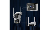 Cellular Triple-Lens Security Camera Motorized Three-Lens Security Camera for Homeowners, Builders, Farmers, Yards, Driveways, Construction Sites, Farms