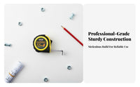 Automatic-Locking Tape Measure Wear-Resistant Retractable Measuring Tape Steel Blade Ruler Long-Lasting Hand Tool Portable