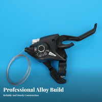 Mountain Bike Gear Selector Brake Combo Effortless Change Ing 7/8-Gear Selector Gear Selector Bike Gear Change Lever Ergonomic