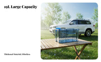 Car Water Dispenser Container Large Capacity Portable 19L Water Jug Easy To