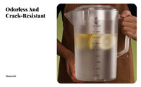 Large Capacity Jug Thickened Body Large Capacity Beverage Jug Food-Grade PC Material Pitcher with Lid for Restaurants, Cafes, Catering
