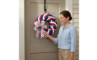 4th of July Wreath Vibrant Colors Independence Day Front Door Decor Festive Red White and Blue Hanging Decor