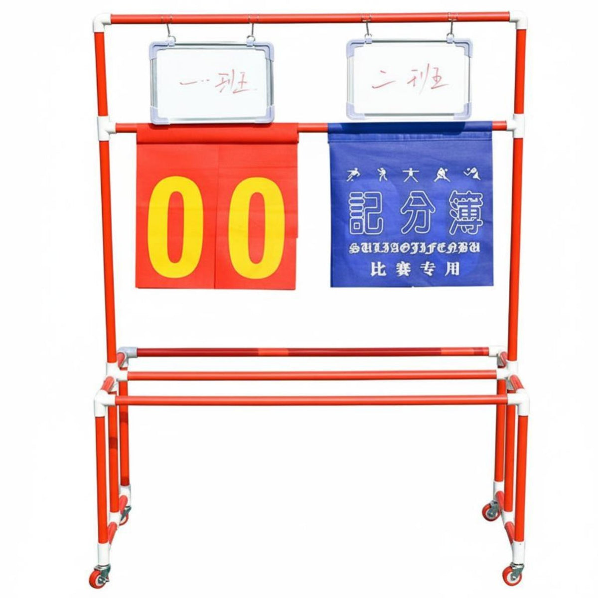 Multi-Sport Use Freestanding Flip Scoreboard High Visibility Manual Flip Scoreboard Portable Scoring Stand Water Resistant for Players, Gymnasium, Tournaments, Backyard