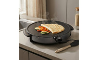 Temperature Control Round Electric Pan Side Handles Electric Cooking Pan Detachable Base
