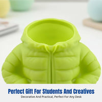 Down Jacket Pen Holder, Creative Desktop Organizer, Novelty Stationery Storage, Student Gift, Classroom Decor