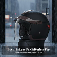 With Visor Rainproof All Season Helmet Shell for Motorcyclists, Commuters