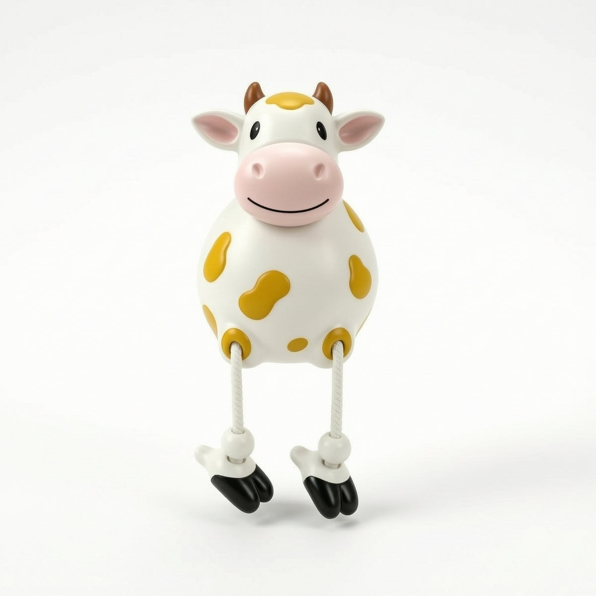 Cow Figurine Decorative Cow Statue Figurine with Dangling Legs Farmhouse Decor Garden for Gardeners, Tabletop, Fence