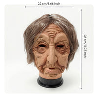 Horror Face Covering with Hair Easy to Clean Scary Face Covering with Hair for Adults, Halloween